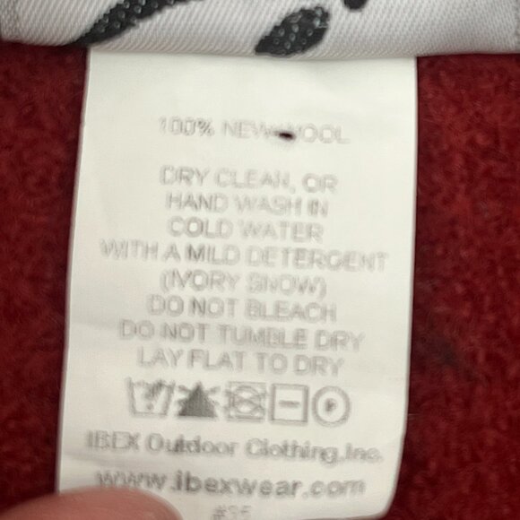 Ibex Wool Jacket Womens Large Red orange Full Zip Heavy USA Made Outdoor Hiking - Picture 4 of 9